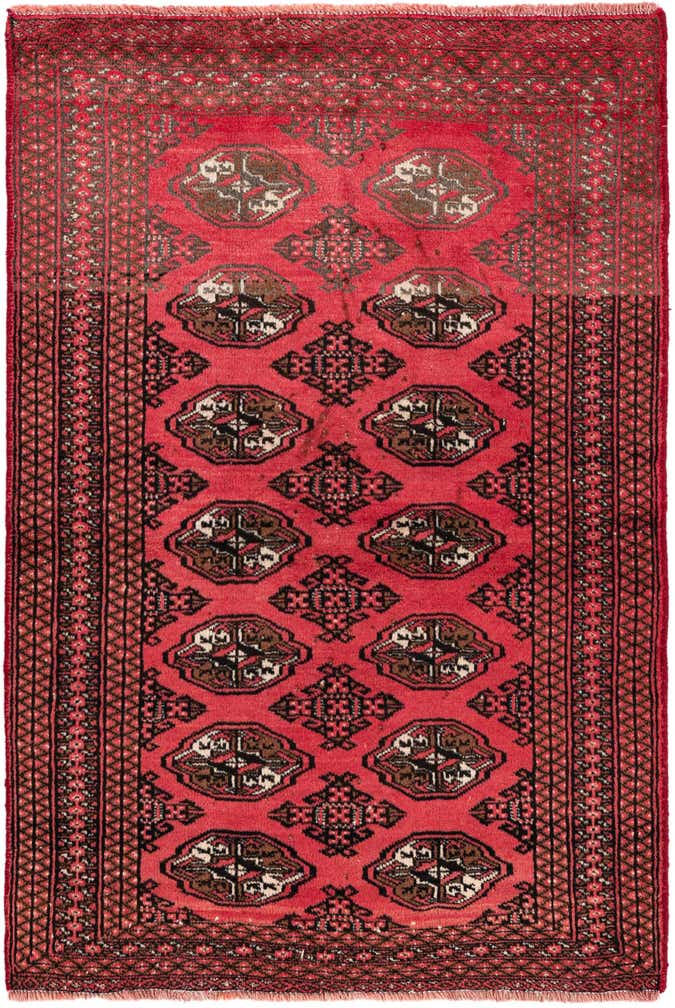 3' 1 x 4' 7 Hand Knotted Hamedan Persian Wool Rug