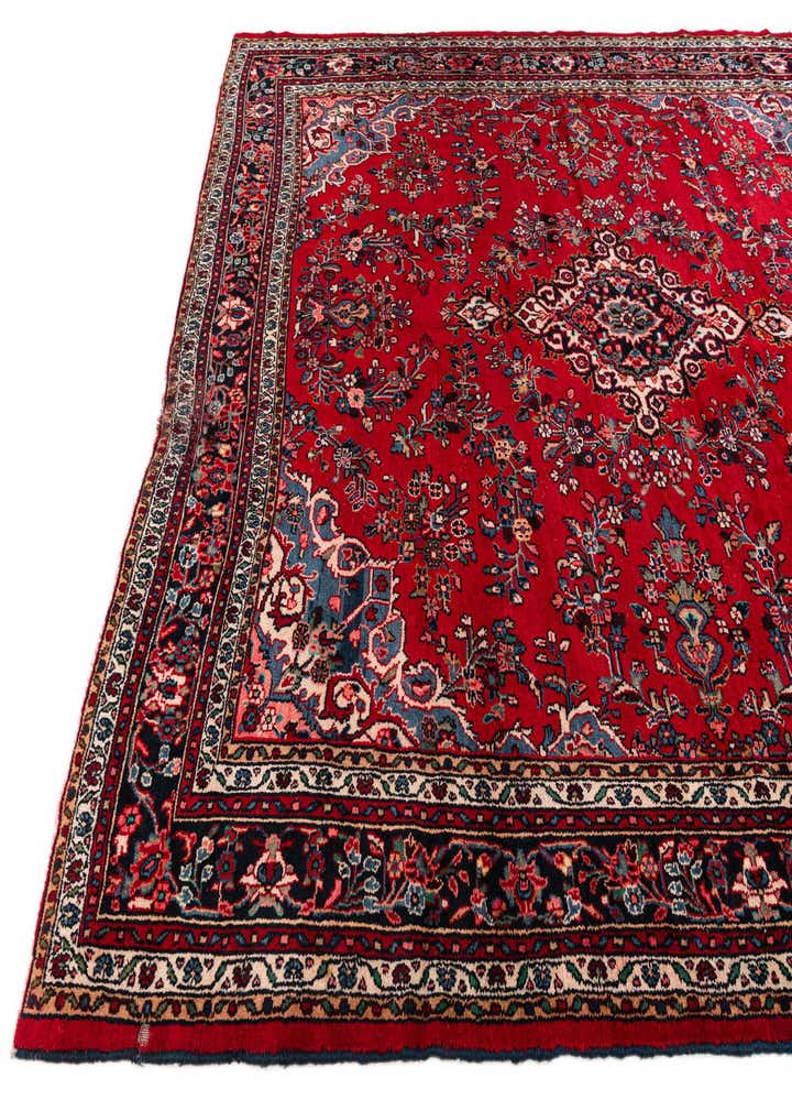 10' 4 x 12' 8 Hand Knotted Hamedan Wool Rug