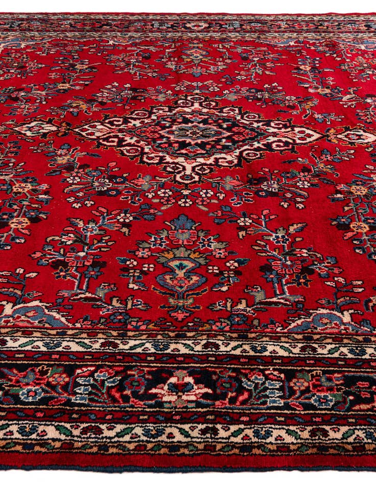 Detail image of 10' 4 x 12' 8 Hand Knotted Hamedan Wool Rug