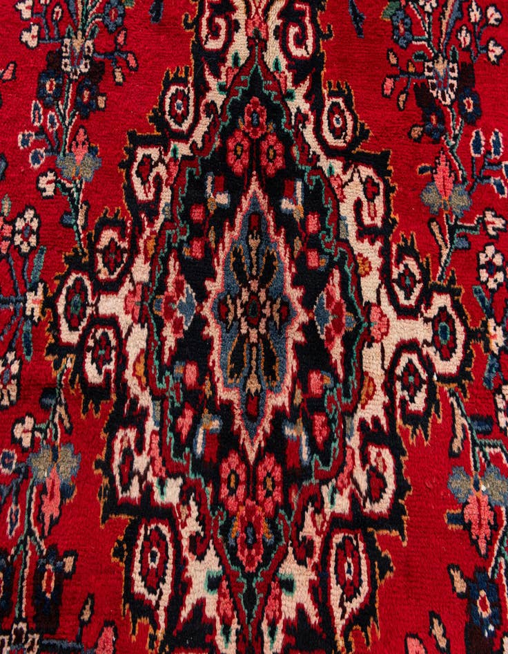 Detail image of 10' 4 x 12' 8 Hand Knotted Hamedan Wool Rug