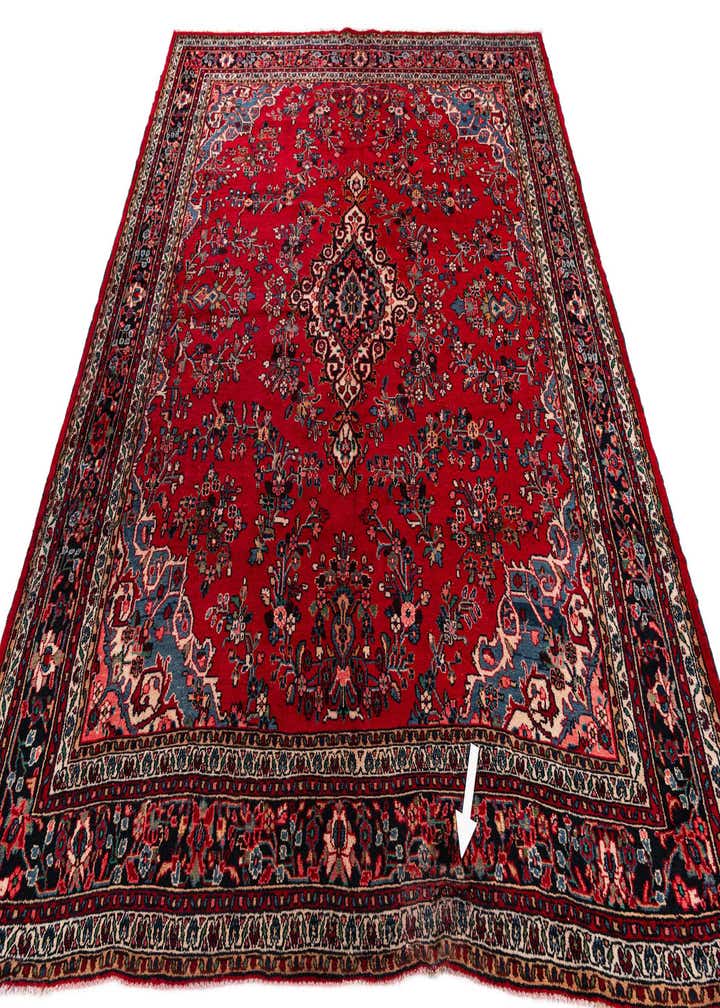 10' 4 x 12' 8 Hand Knotted Hamedan Wool Rug