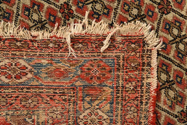3' 10 x 6' 6 Hand Knotted Hamedan Persian Wool Rug