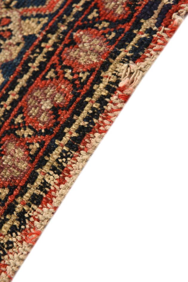 Detail image of 3' 10 x 6' 6 Hand Knotted Hamedan Persian Wool Rug