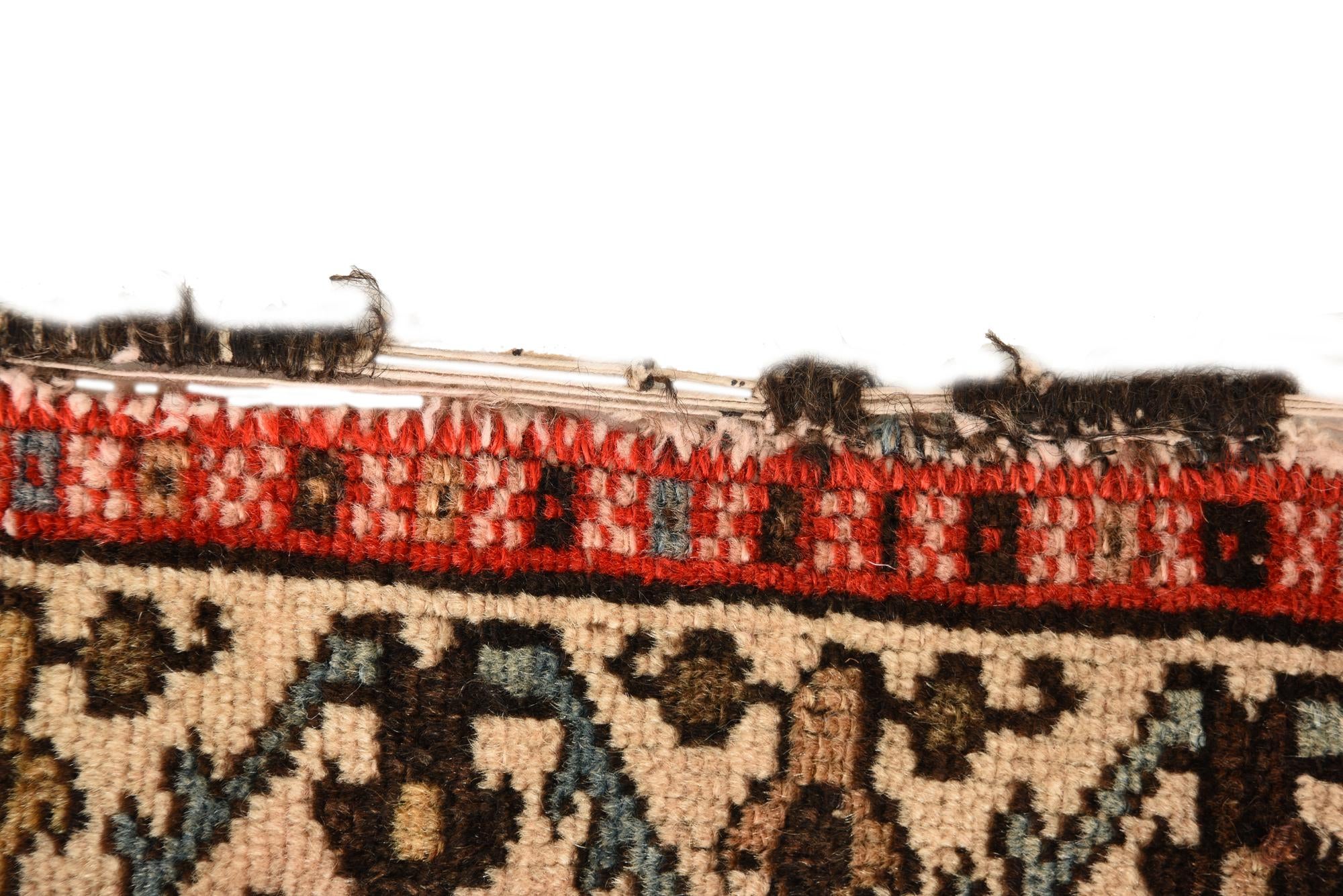 4' 5 x 6' 1 Hand Knotted Hamedan Persian Wool Rug
