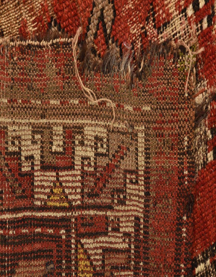 Detail image of 3' 10 x 5' 5  Hand Knotted Hamedan Persian Wool Rug