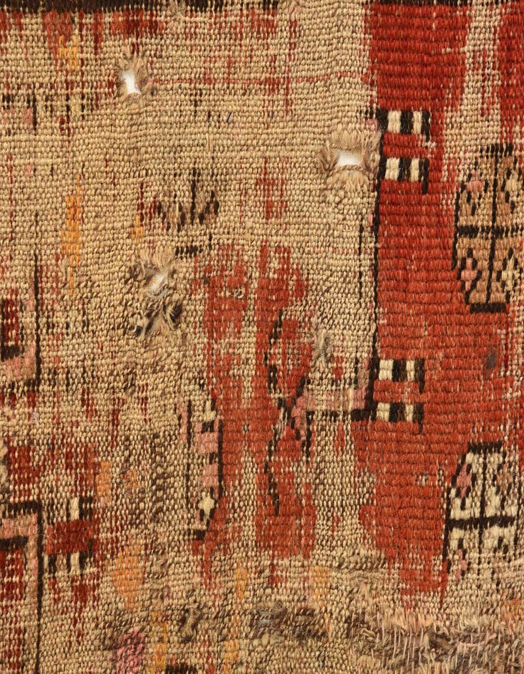 Detail image of 3' 10 x 5' 5  Hand Knotted Hamedan Persian Wool Rug