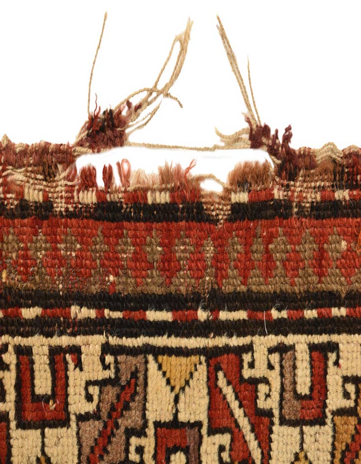 Detail image of 3' 10 x 5' 5  Hand Knotted Hamedan Persian Wool Rug