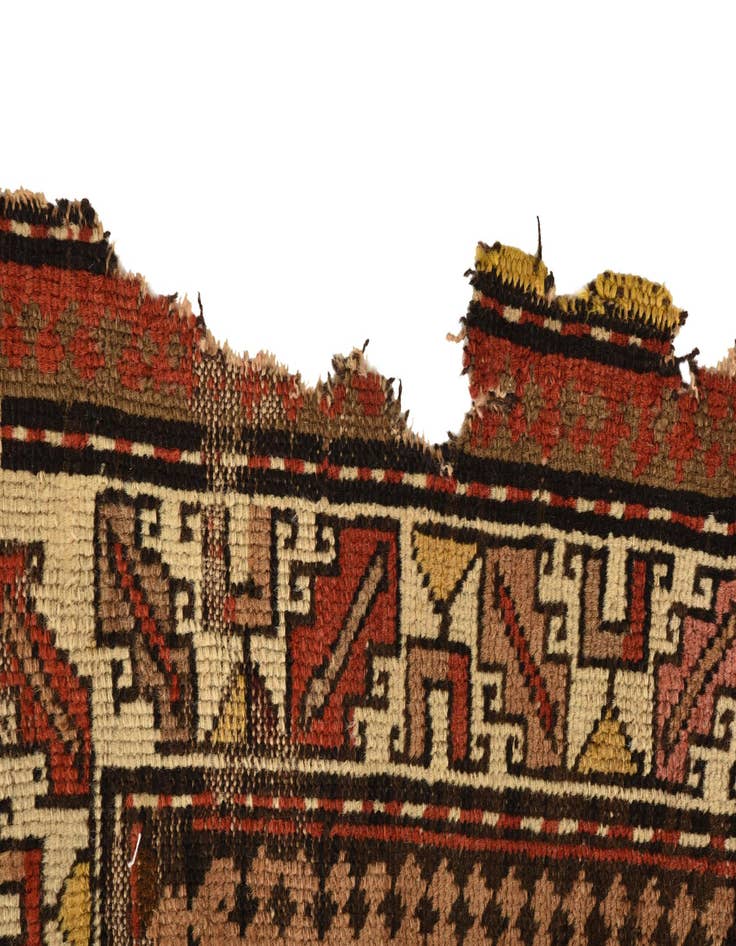 Detail image of 3' 10 x 5' 5  Hand Knotted Hamedan Persian Wool Rug