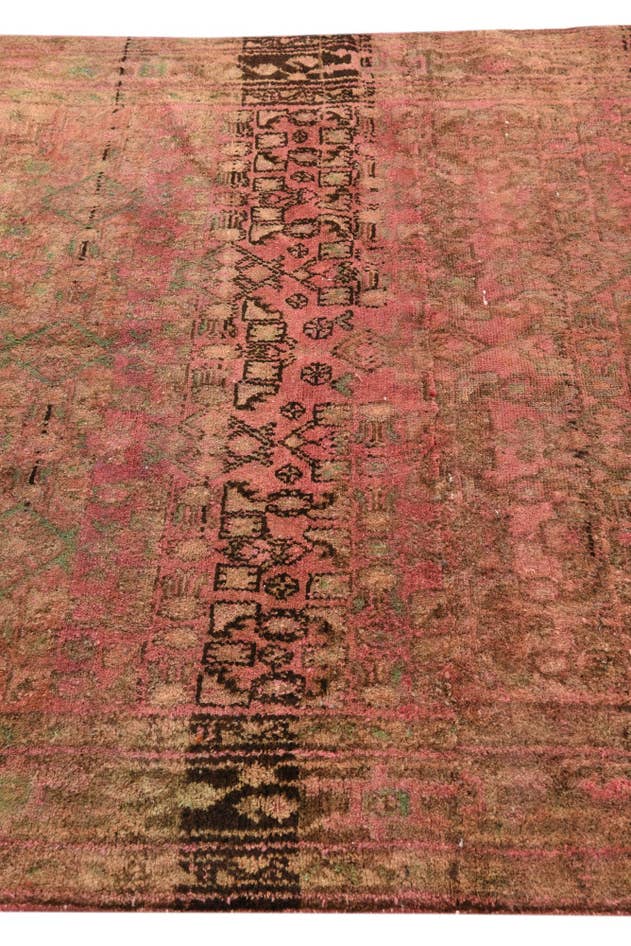 Detail image of 5' 1 x 7' 6 Hand Knotted Hamedan Persian Wool Rug