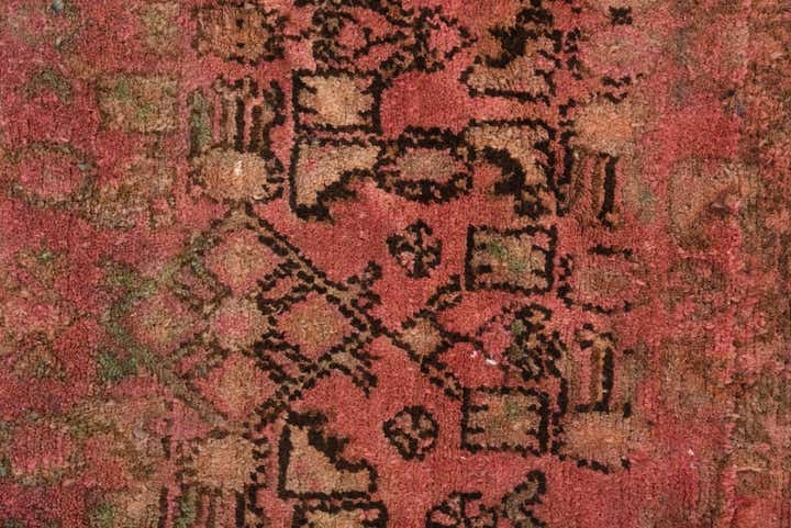 5' 1 x 7' 6 Hand Knotted Hamedan Persian Wool Rug