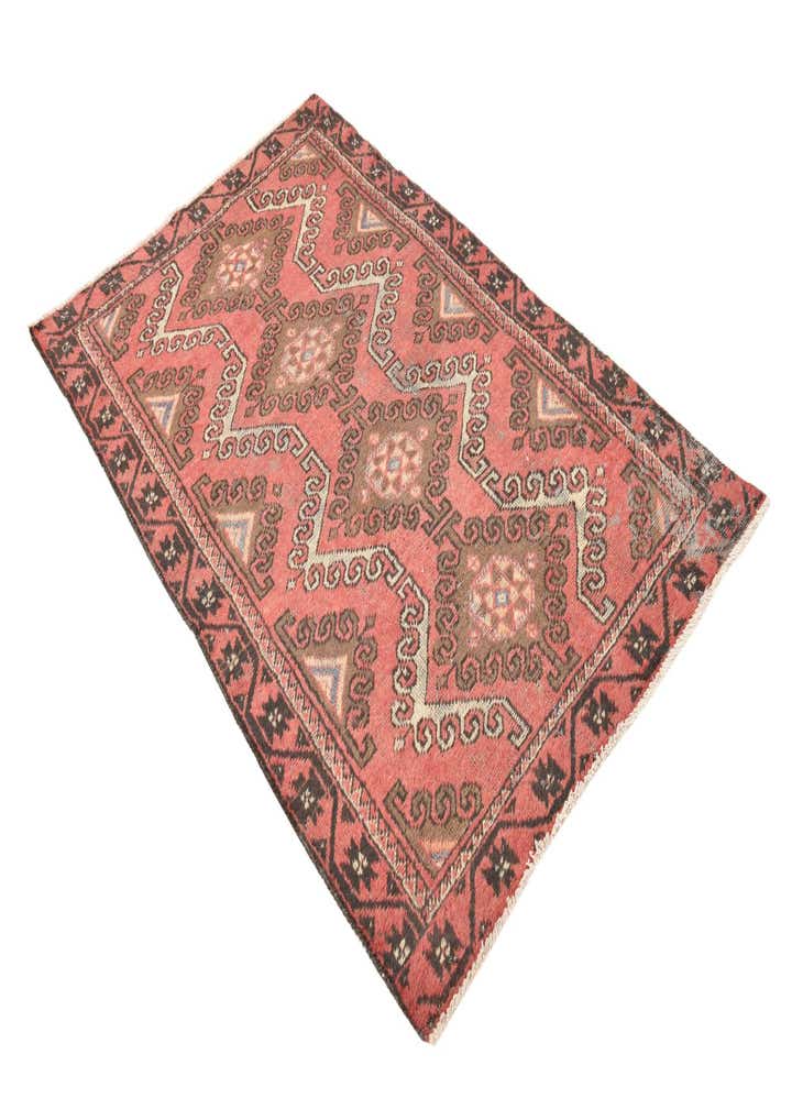 3' 7 x 6' Hand Knotted Hamedan Persian Wool Rug