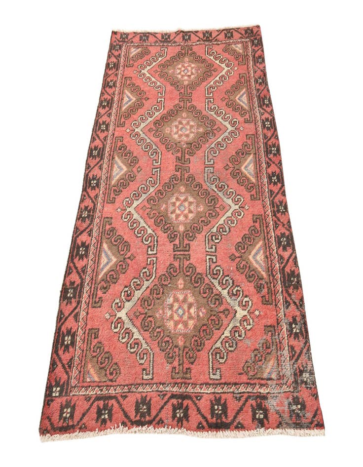 Detail image of 3' 7 x 6' Hand Knotted Hamedan Persian Wool Rug