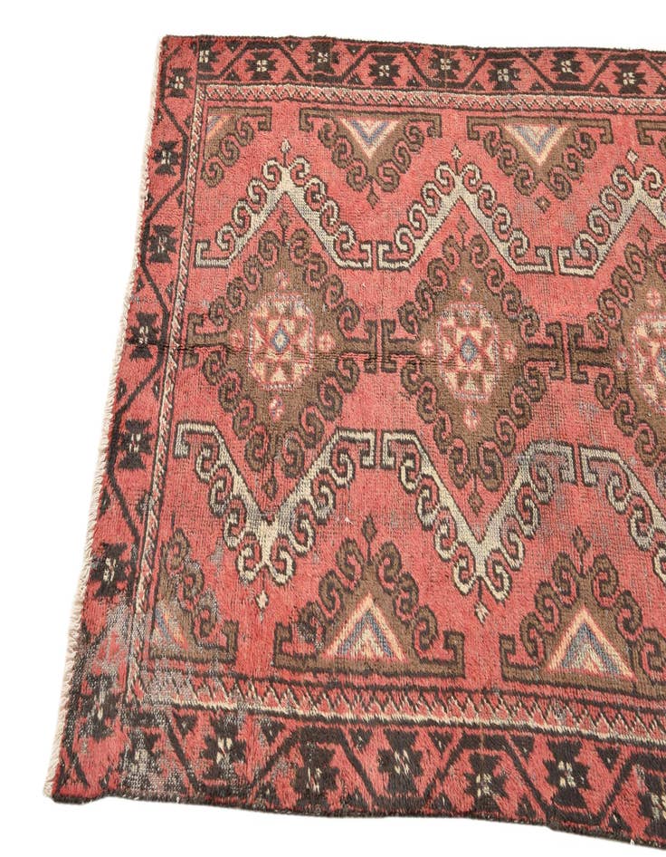 Detail image of 3' 7 x 6' Hand Knotted Hamedan Persian Wool Rug