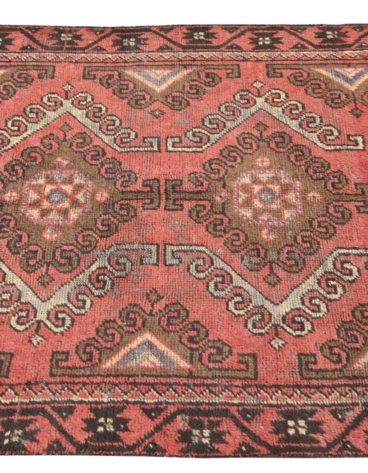 Detail image of 3' 7 x 6' Hand Knotted Hamedan Persian Wool Rug