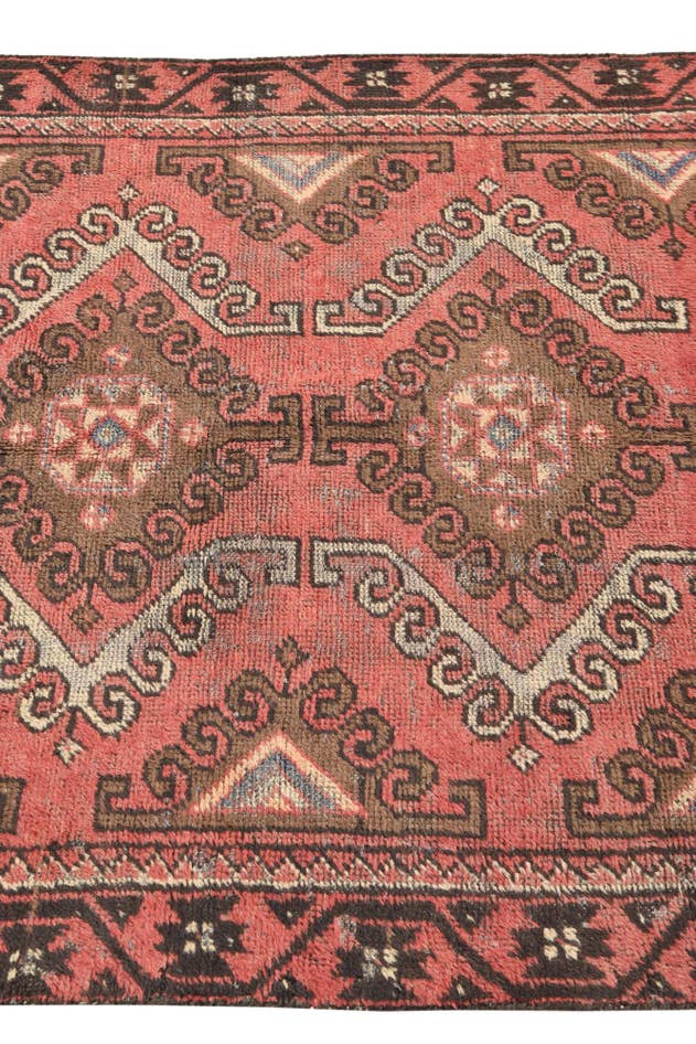 Detail image of 3' 7 x 6' Hand Knotted Hamedan Persian Wool Rug