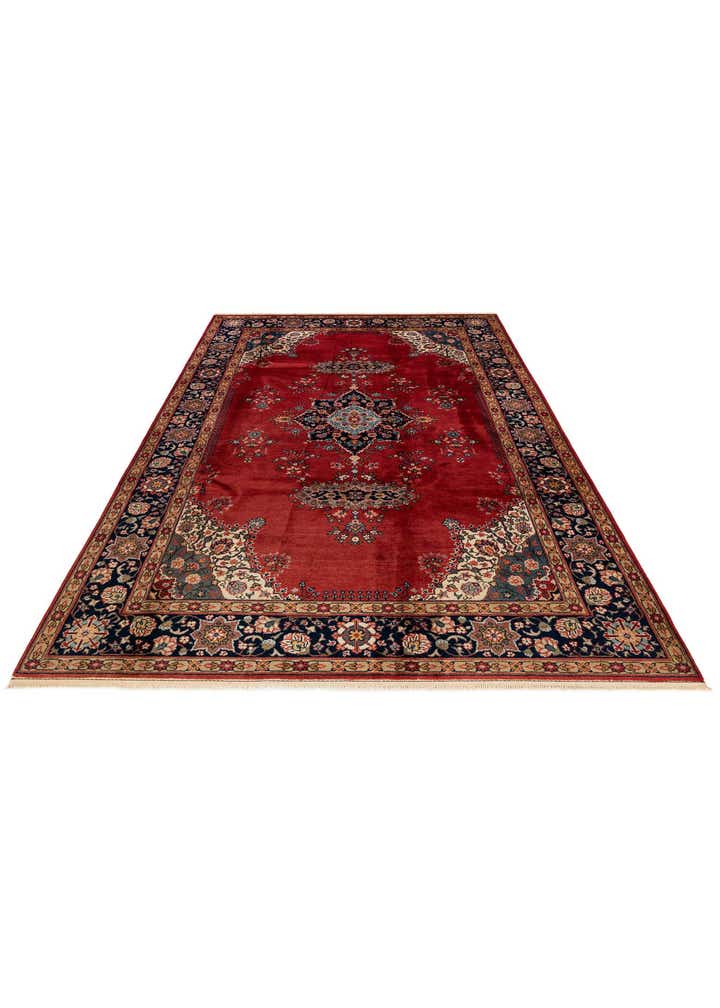 6' 7 x 10' 1 Hand Knotted Hamedan Persian Wool Rug