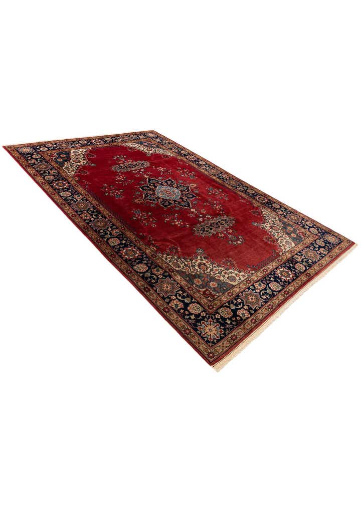 6' 7 x 10' 1 Hand Knotted Hamedan Persian Wool Rug