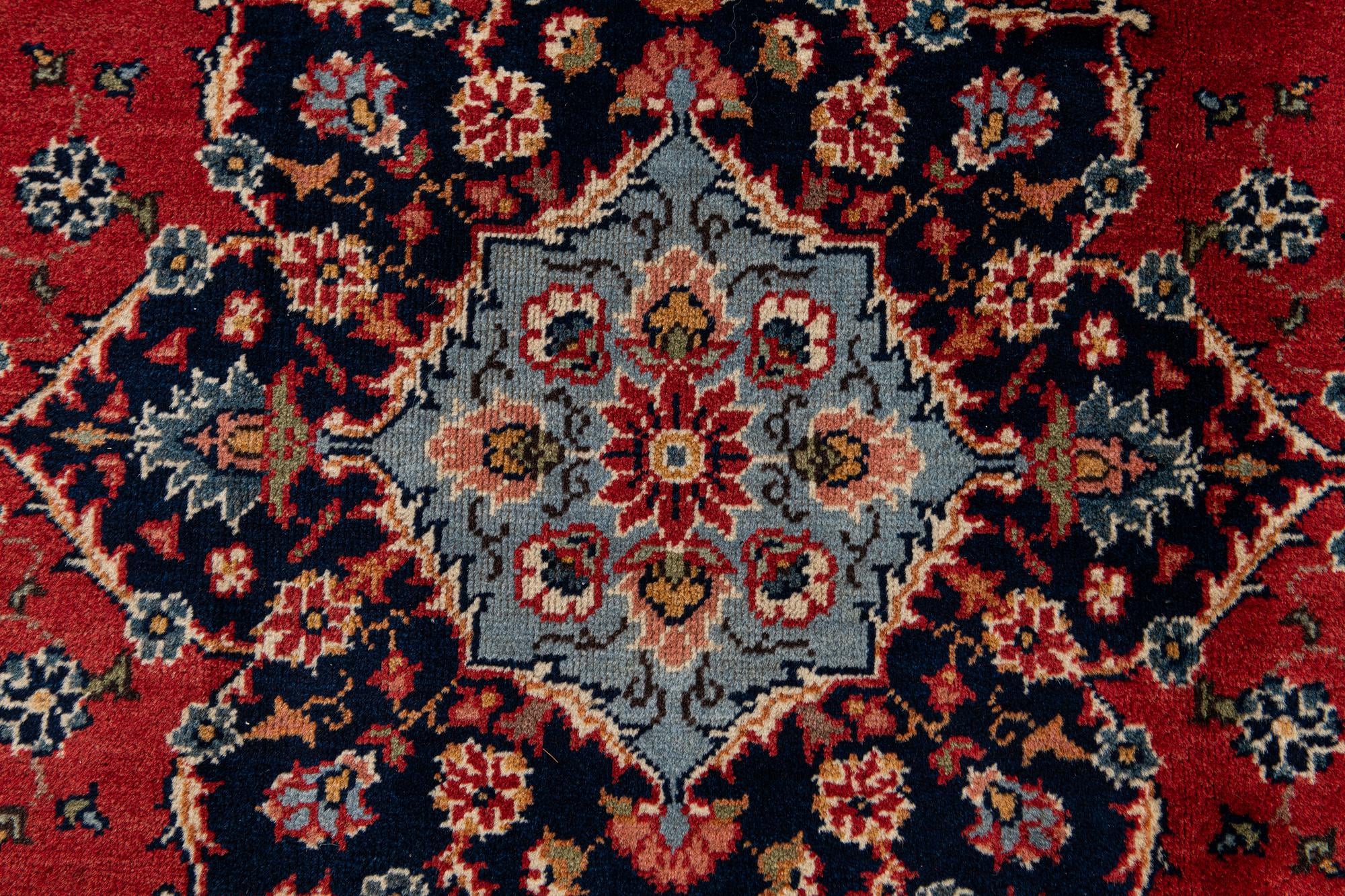 6' 7 x 10' 1 Hand Knotted Hamedan Persian Wool Rug