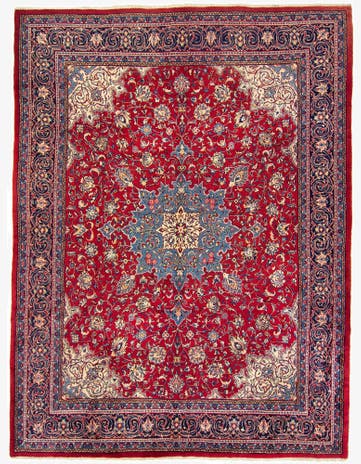 10' 2 x 13' 5 Hand Knotted Hamedan Persian Wool Rug