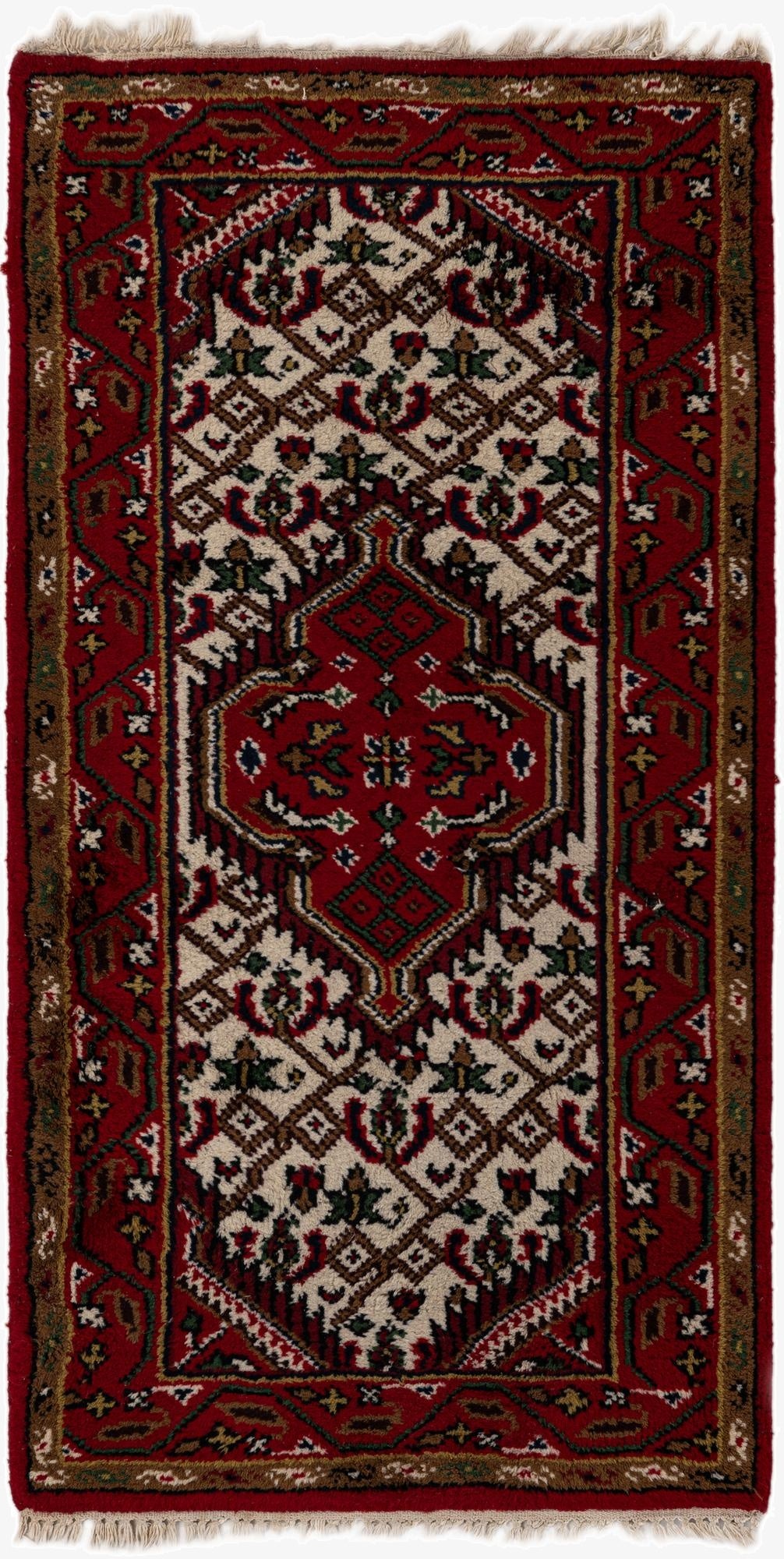 2' 6 x 4' 7  Hand Knotted Hamedan Wool Rug