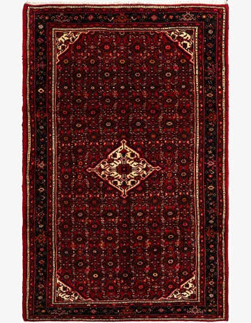 7' x 10' 6 Hamedan Wool Rug