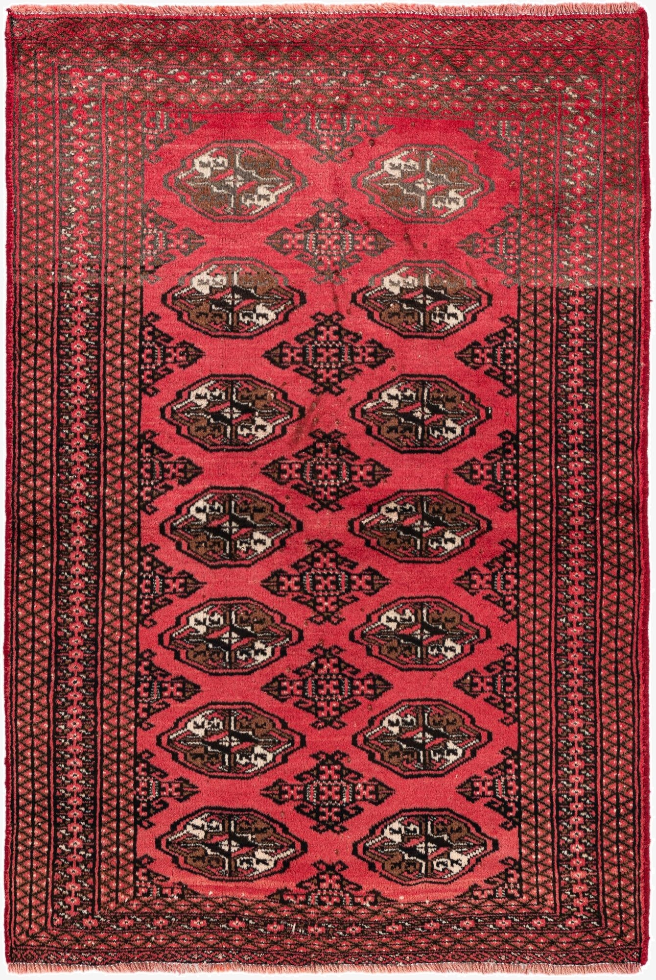 3' 1 x 4' 7  Hand Knotted Hamedan Persian Wool Rug