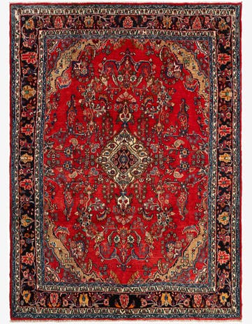 6' 9 x 9' 4 Hamedan Wool Rug