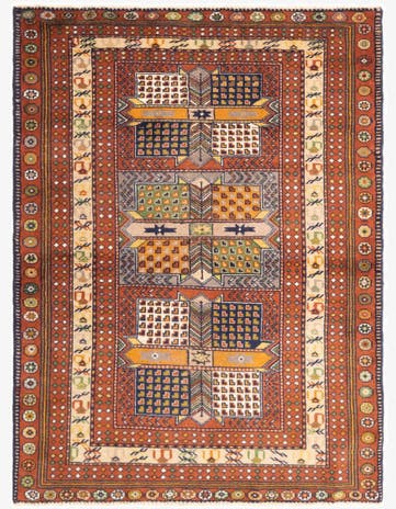 4' 1 x 5' 6 Hamedan Rug