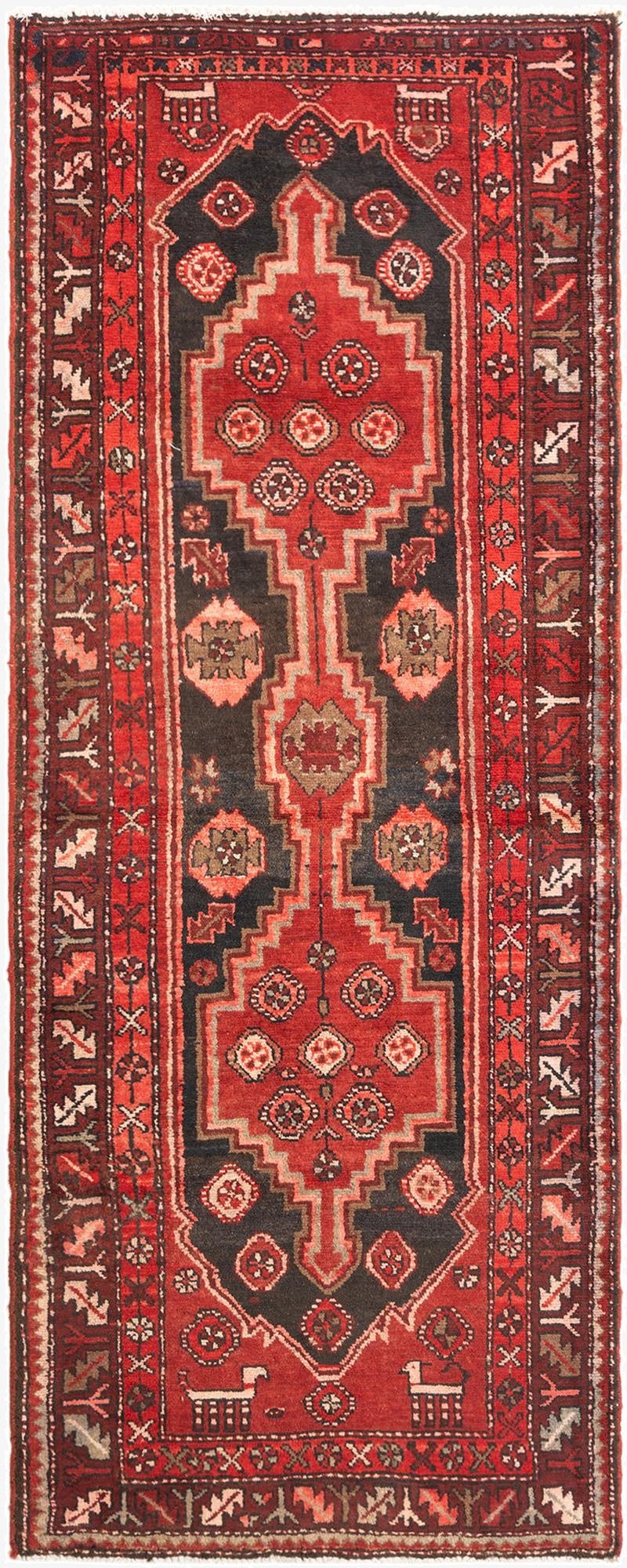 107cm x 270cm Hamedan Rug