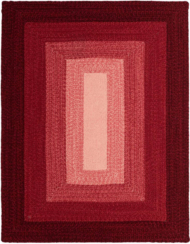 Detail image of 4' 1 x 6' 1 Hand Braided Wool Rug