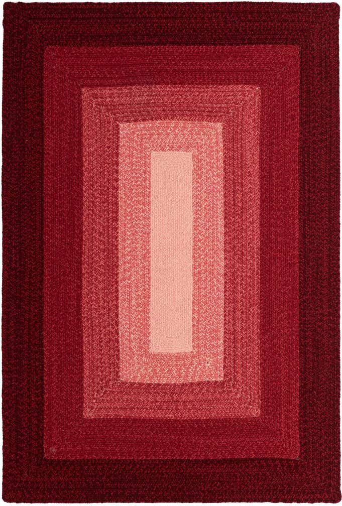 4' 1 x 6' 1 Hand Braided Wool Rug