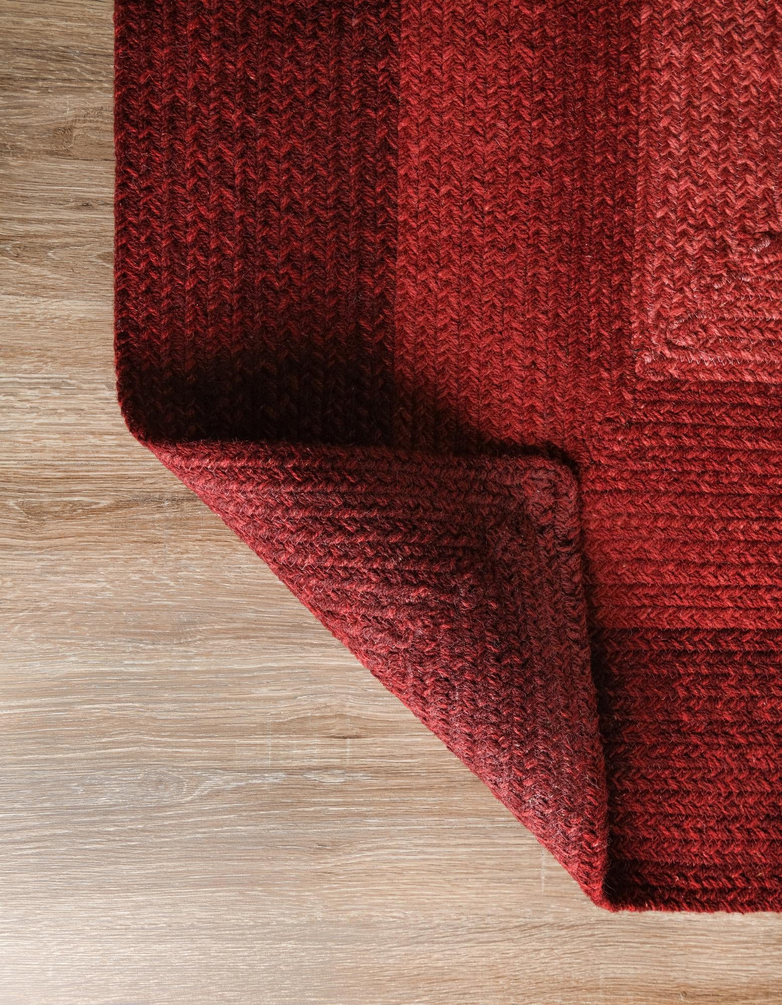 2' x 3' 1 Hand Braided Wool Rug