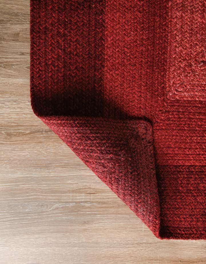 5' 1 x 8' Handmade Hand Braided Wool Rug