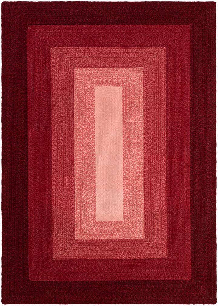 5' 1 x 8' Handmade Hand Braided Wool Rug