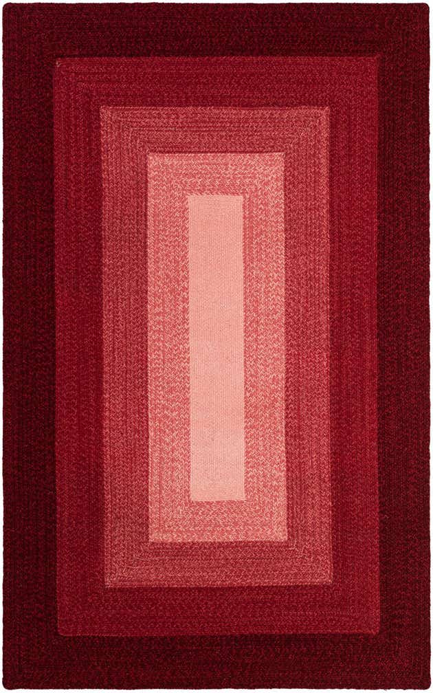 5' 1 x 8' Handmade Hand Braided Wool Rug