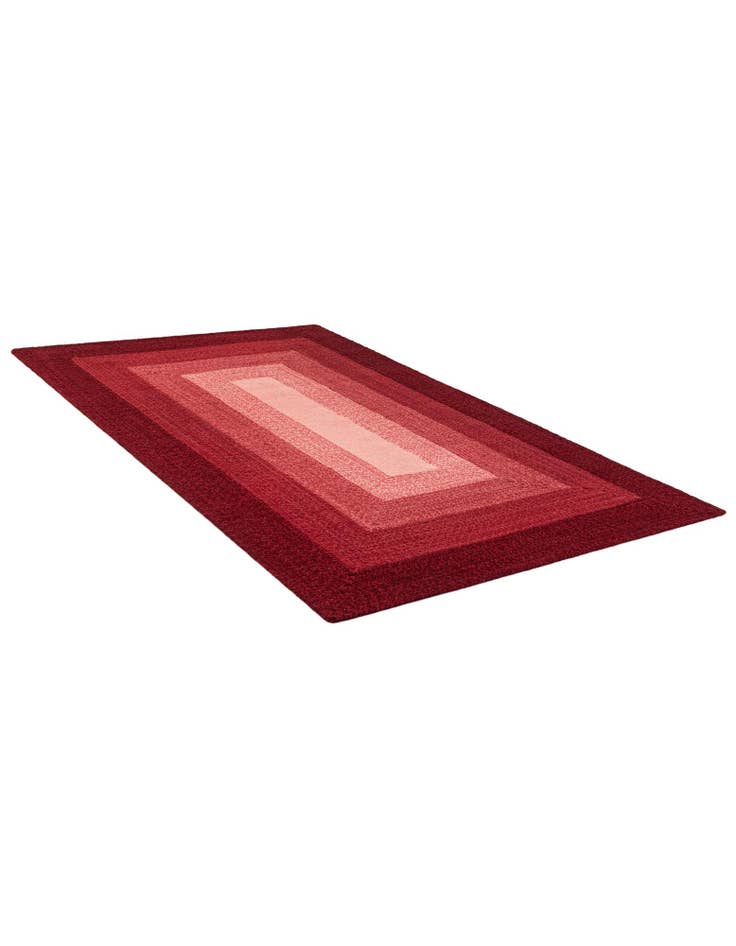 Detail image of 5' 1 x 8'  Hand Hand Braided Wool Rug