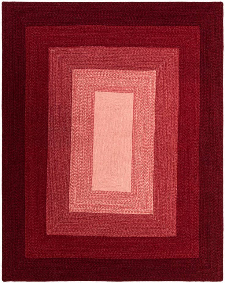 Detail image of 7' 10 x 10' Handmade Hand Braided Wool Rug