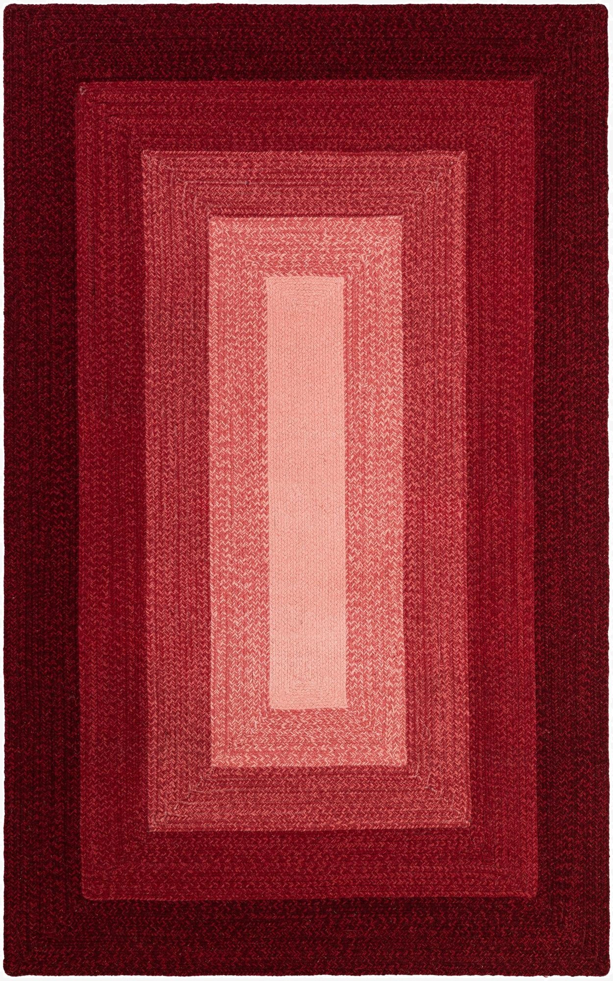 5' 1 x 8'  Hand Hand Braided Wool Rug