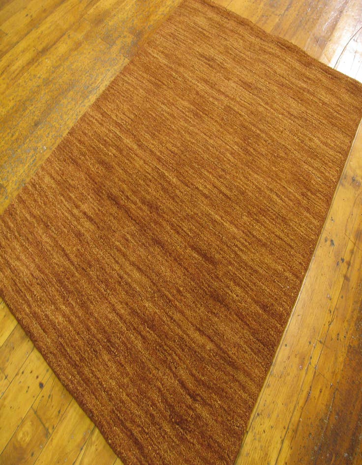 Detail image of 3' 3 x 4' 8 Hand Knotted Handloom Gabbeh Wool Rug