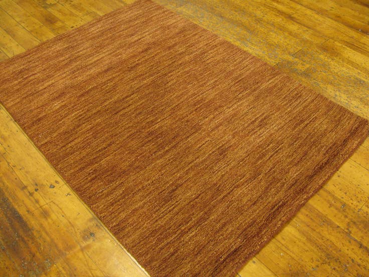 Detail image of 3' 3 x 4' 8 Hand Knotted Handloom Gabbeh Wool Rug