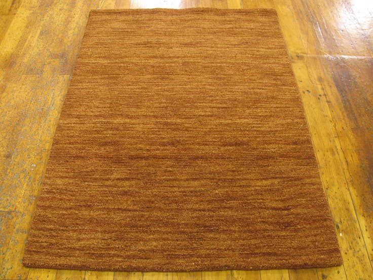 Detail image of 3' 3 x 4' 8 Hand Knotted Handloom Gabbeh Wool Rug