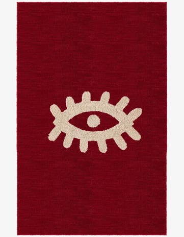 4' 1 x 6' 1 Handtufted Wool Rug