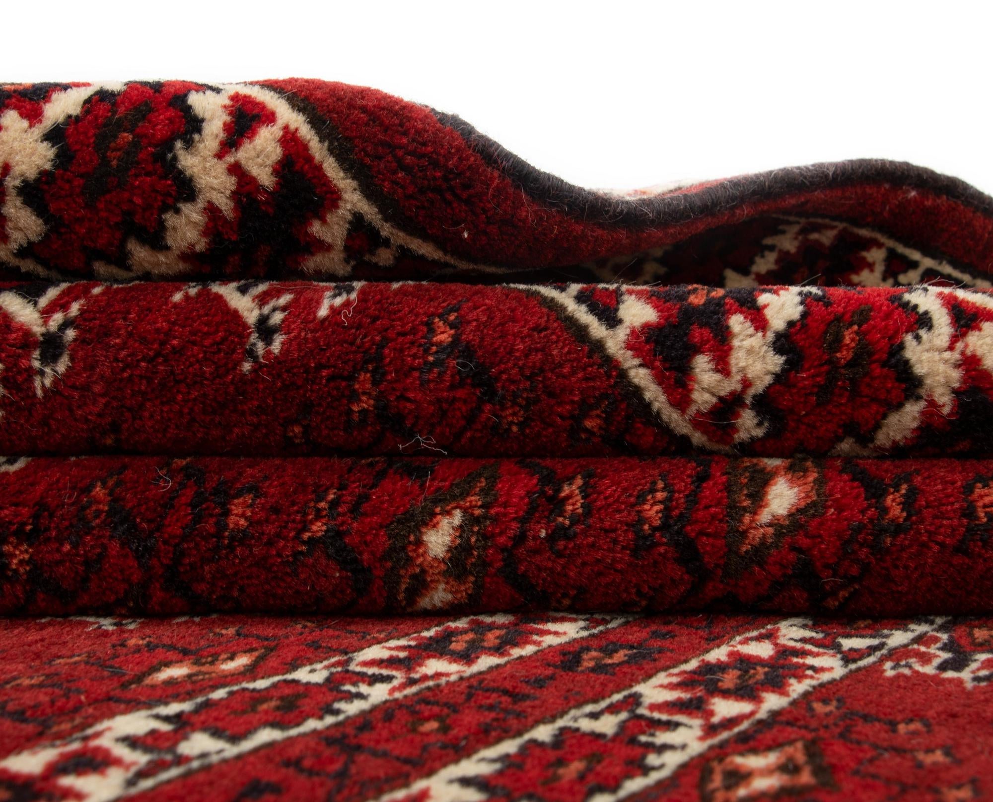 4' 4 x 6' 1 Hand Knotted Hatchlou Wool Rug