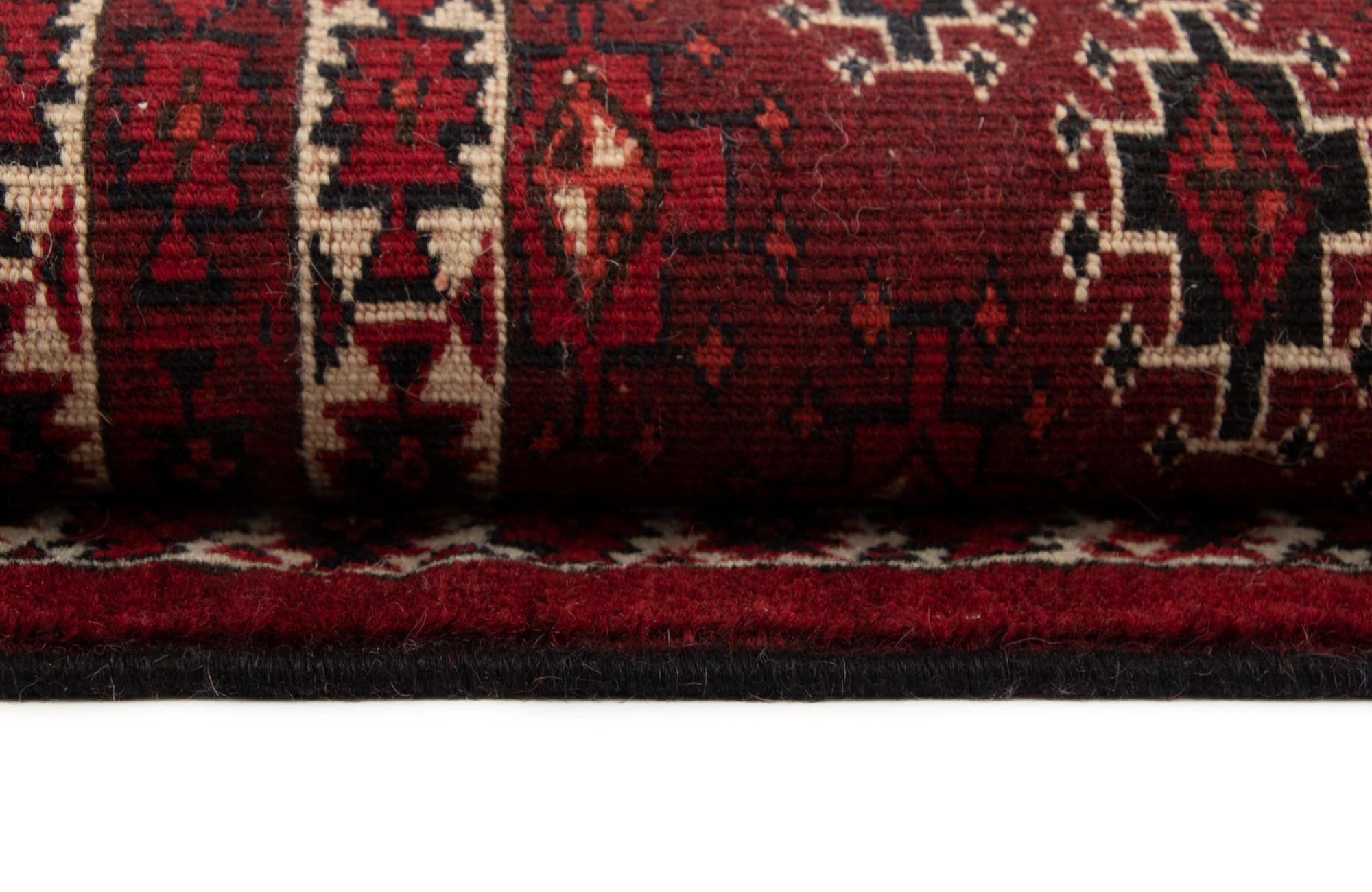 4' 4 x 6' 1 Hand Knotted Hatchlou Wool Rug