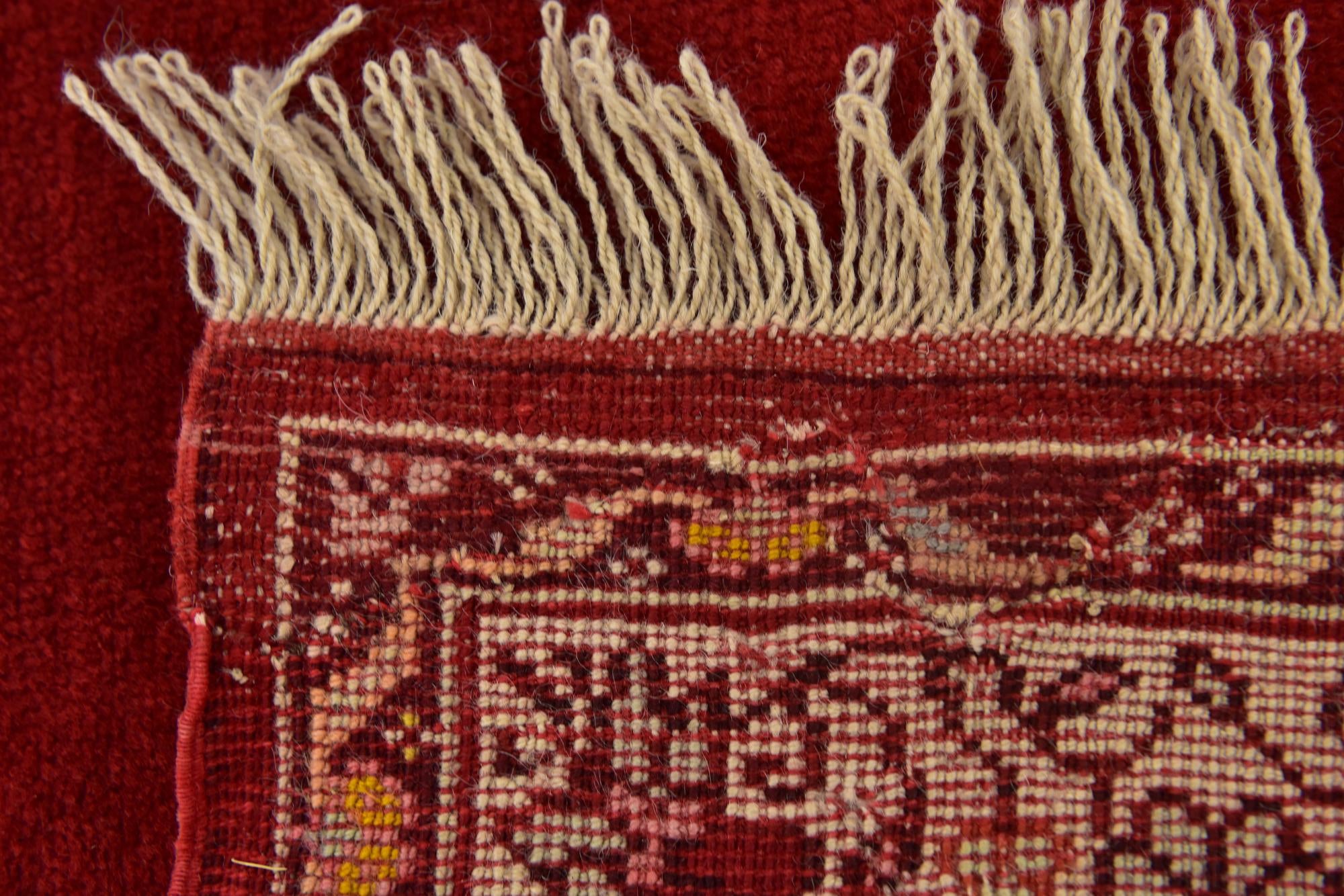 4' x 6' 4 Hand Knotted Hereke Wool Rug