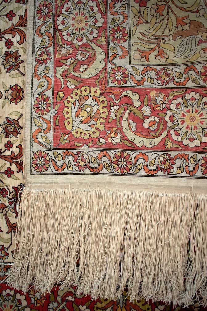 3' 3 x 4' 5 Hereke Silk Rug