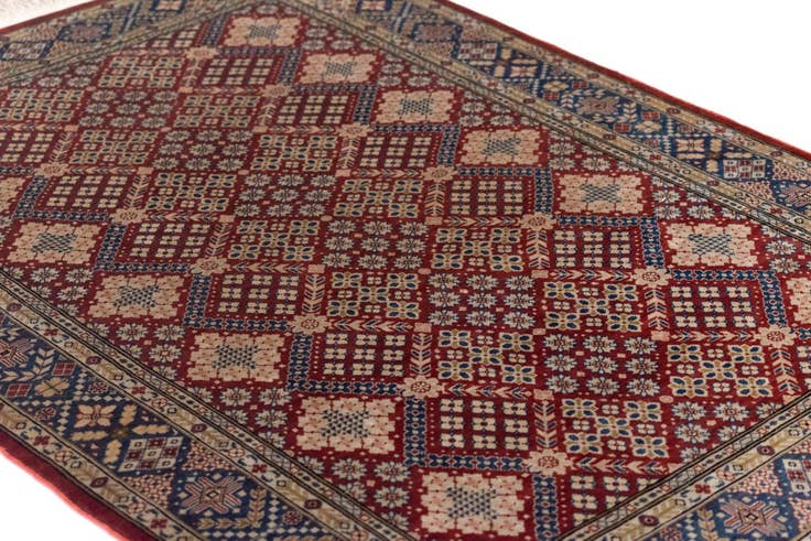 Detail image of 2' 1 x 2' 11 Hereke Silk Rug