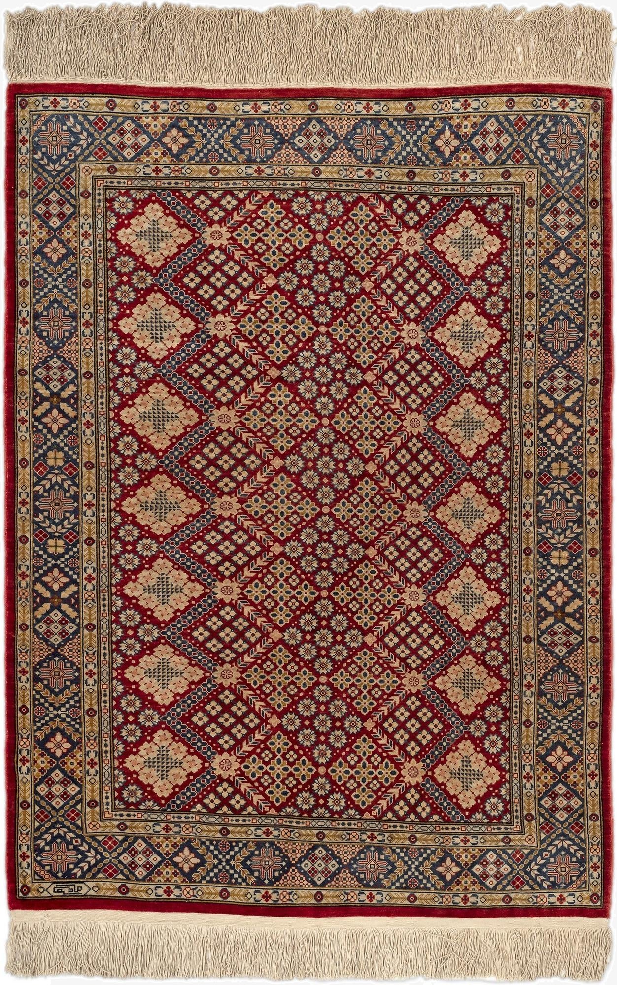 2' 1 x 2' 11 Hereke Silk Rug