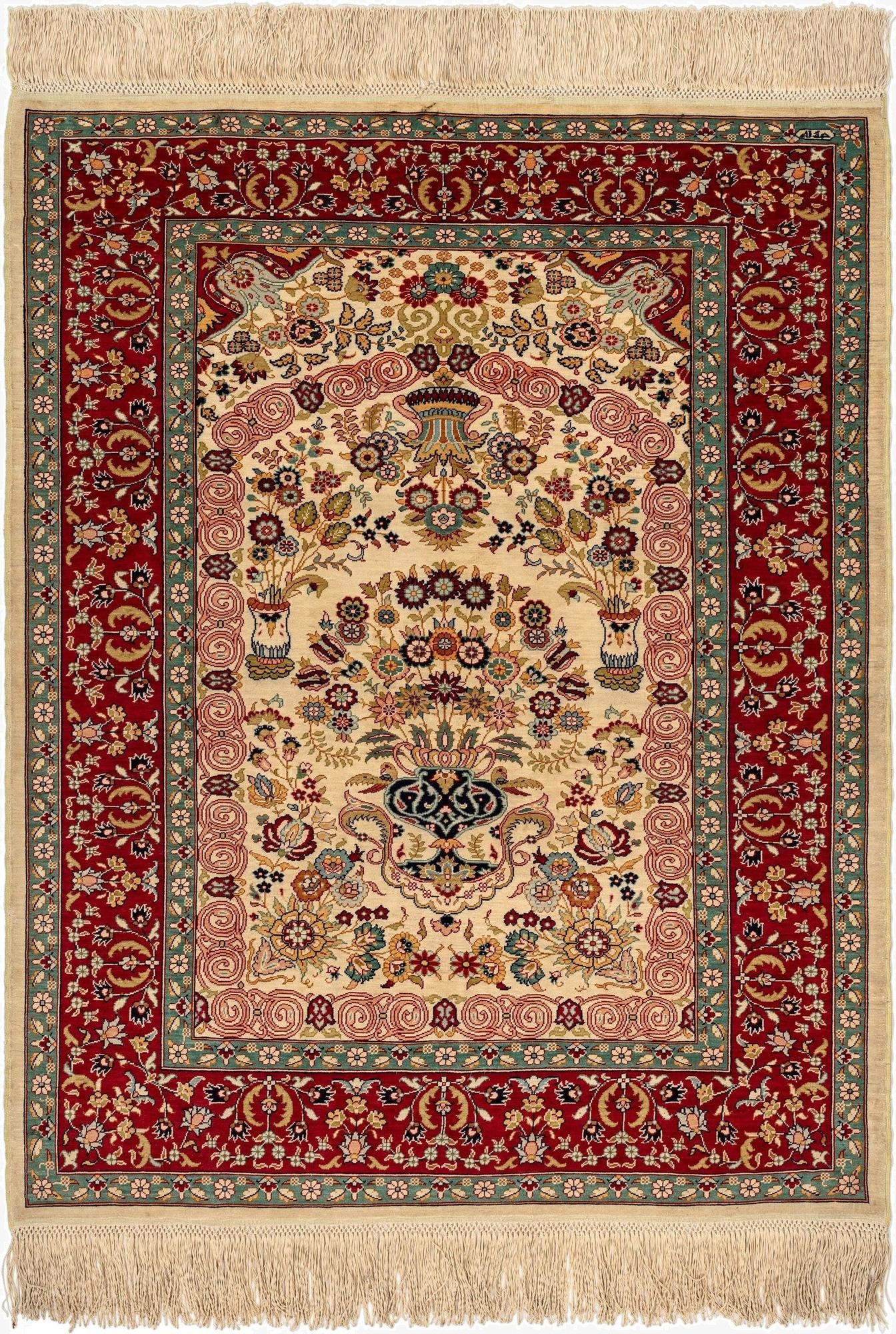2' 10 x 3' 8 Hereke Silk Rug