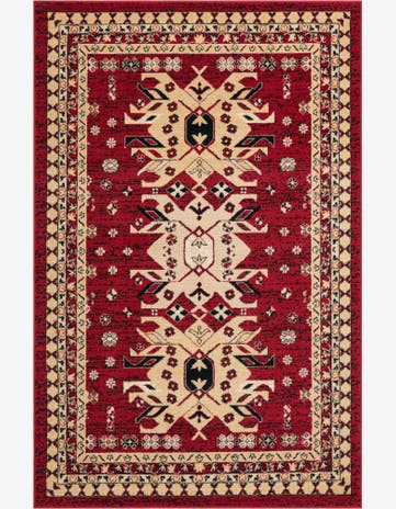 Red Heris Rug